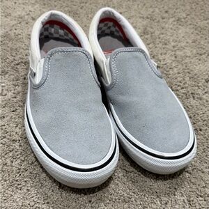 Vans suede light blue/Gray Slip-On Sneakers pop cush